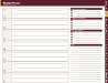 Real Estate Agent Planner - Burgandy/Gold