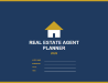 Real Estate Agent Planner  Navy/Gold